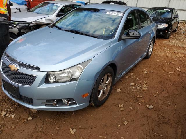 1G1PF5S95B7236684 - 2011 CHEVROLET CRUZE LT BLUE photo 2