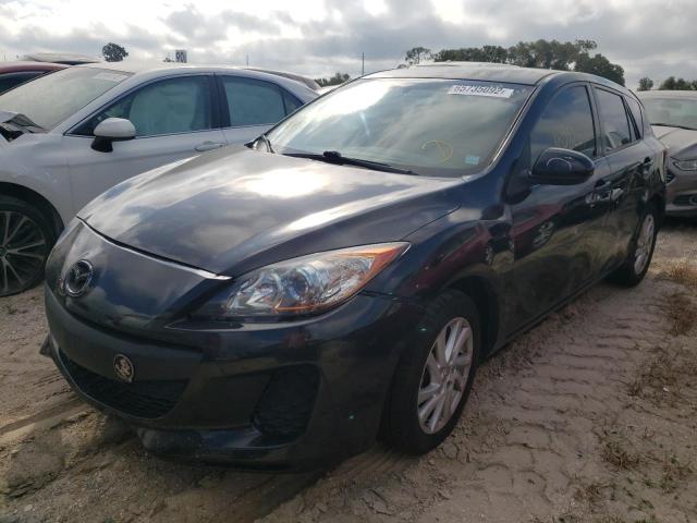 JM1BL1L75C1652514 - 2012 MAZDA 3 I BLACK photo 2