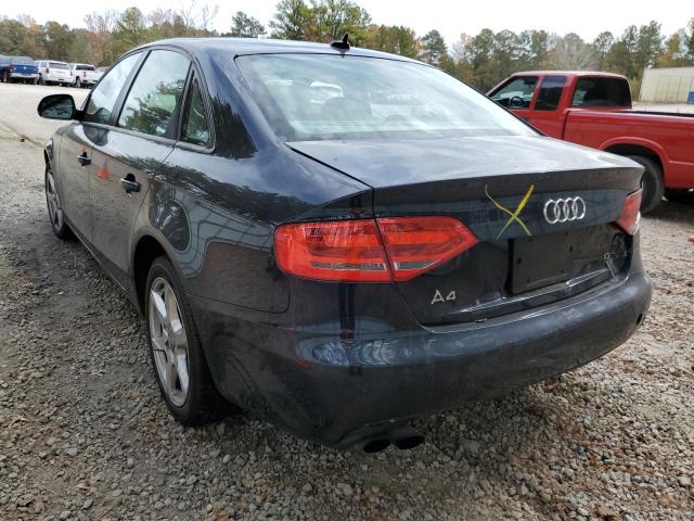 WAULF78K89N025946 - 2009 AUDI A4 BLUE photo 3