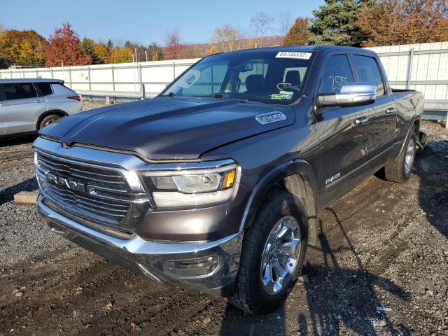 1C6SRFRT9KN720084 - 2019 RAM 1500 LARAM GRAY photo 2