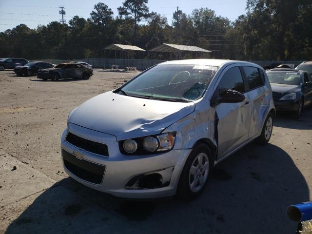 1G1JB6SH5G4149357 - 2016 CHEVROLET SONIC LS SILVER photo 2