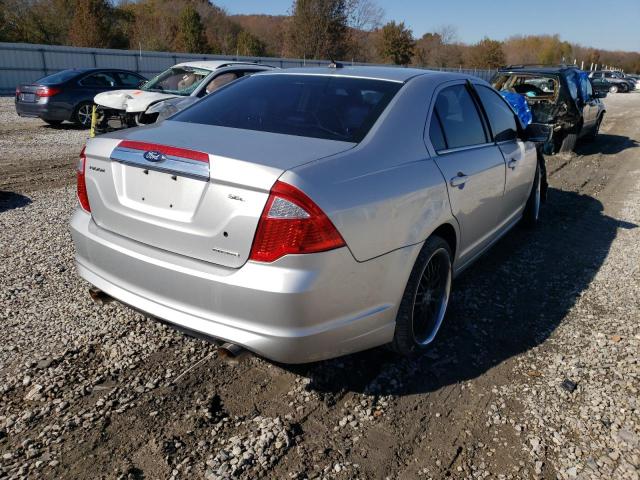 3FAHP0JG9CR334998 - 2012 FORD FUSION SEL SILVER photo 4