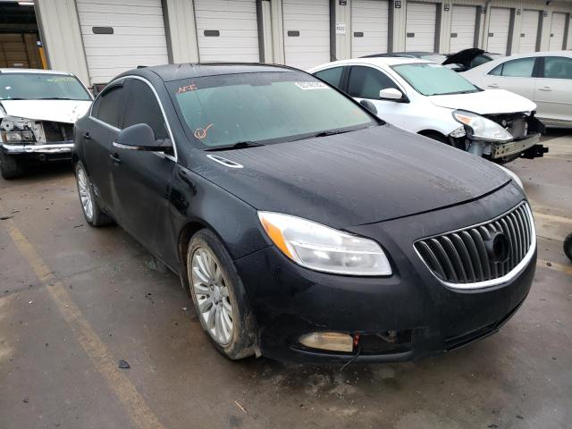 2G4GR5EK3C9125592 - 2012 BUICK REGAL BLACK photo 1