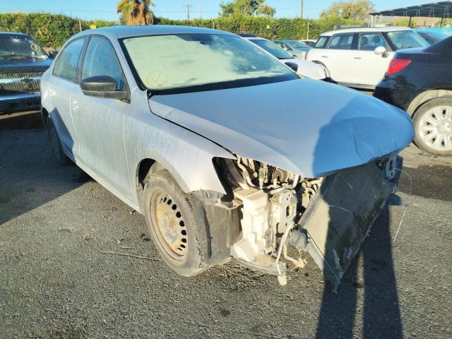 3VW2K7AJ3EM305139 - 2014 VOLKSWAGEN JETTA BASE SILVER photo 1