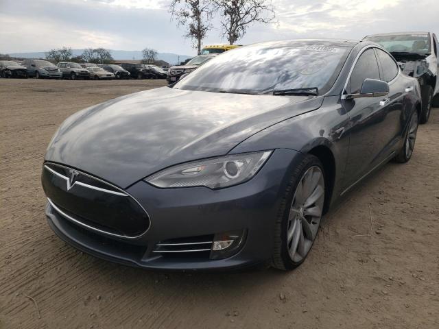 5YJSA1S16EFP32627 - 2014 TESLA MODEL S Մոխրագույն լուսանկար 9