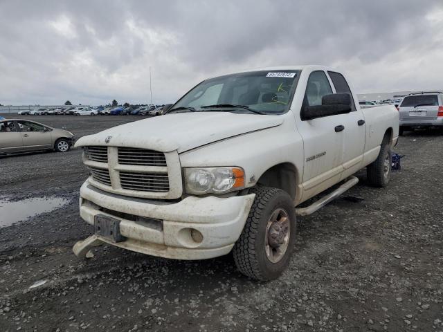 3D7KS28C45G800435 - 2005 DODGE RAM 2500 S WHITE photo 2