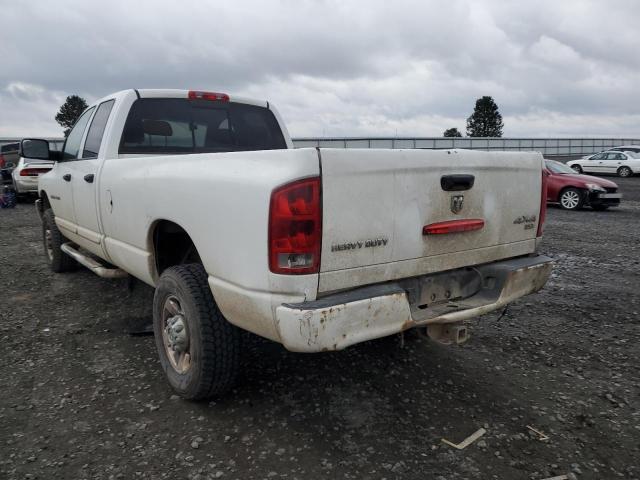 3D7KS28C45G800435 - 2005 DODGE RAM 2500 S WHITE photo 3