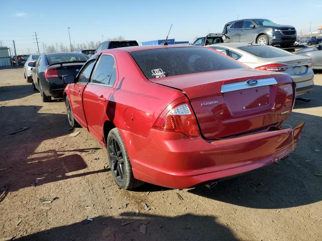 3FAHP0JG4CR399340 - 2012 FORD FUSION SEL RED photo 3