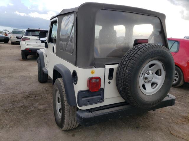 1J4FA39S03P372926 - 2003 JEEP WRANGLER C WHITE photo 3