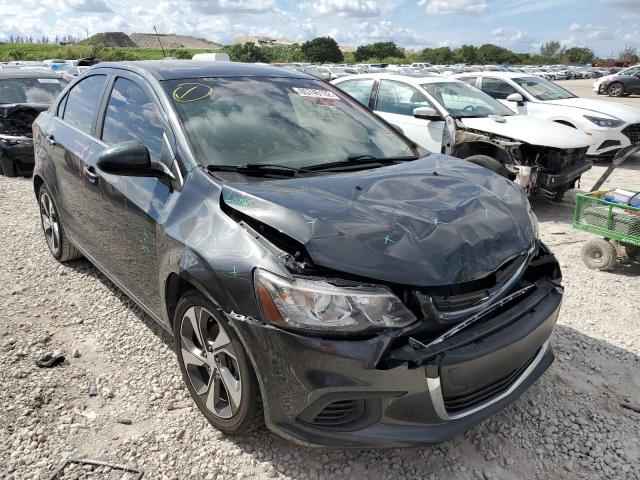 1G1JF5SB6J4106597 - 2018 CHEVROLET SONIC PREM CHARCOAL photo 1