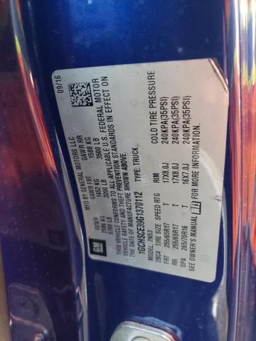 1GCHSCE39G1370112 - 2016 CHEVROLET COLORADO L BLUE photo 10