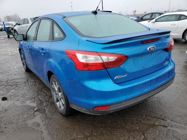 1FADP3F22DL163105 - 2013 FORD FOCUS SE BLUE photo 3