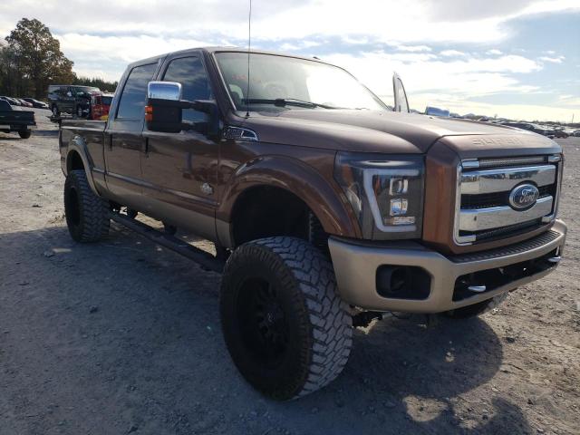1FT8W3BT4BEA39514 - 2011 FORD F 350 BROWN photo 1