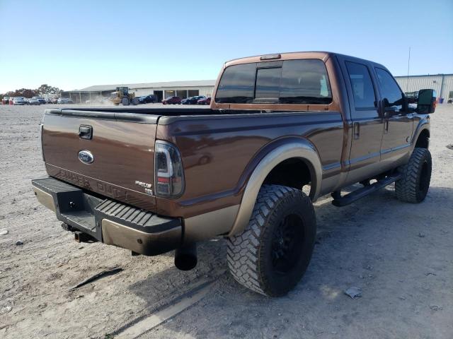 1FT8W3BT4BEA39514 - 2011 FORD F 350 BROWN photo 4