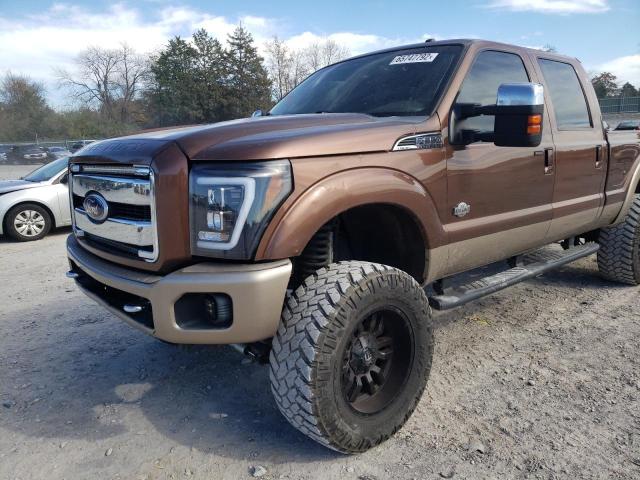 1FT8W3BT4BEA39514 - 2011 FORD F 350 BROWN photo 9