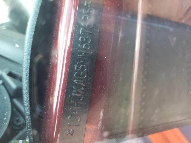 1C4HJXAG5MW637635 - 2021 JEEP WRANGLER S BURGUNDY photo 10