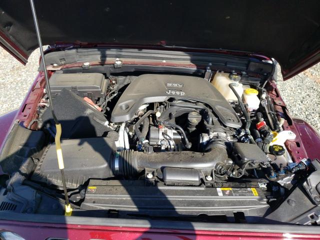 1C4HJXAG5MW637635 - 2021 JEEP WRANGLER S BURGUNDY photo 7