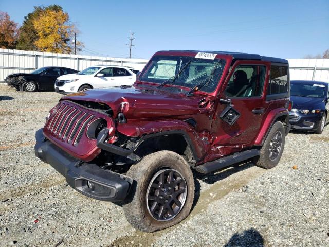 1C4HJXAG5MW637635 - 2021 JEEP WRANGLER S BURGUNDY photo 9