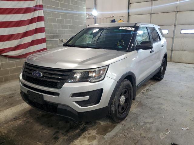 1FM5K8AR8GGD05934 - 2016 FORD EXPLORER P GRAY photo 2