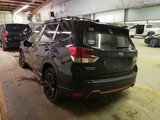 JF2SKAJC3KH449745 - 2019 SUBARU FORESTER S BLACK photo 3