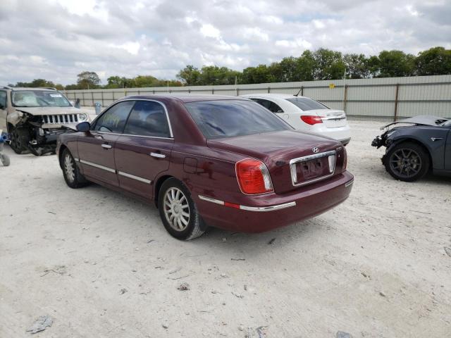 KMHFU45E54A373086 - 2004 HYUNDAI XG 350 MAROON photo 3