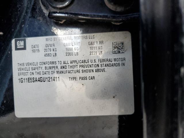 1G11E5SA4GU121411 - 2016 CHEVROLET MALIBU LIM 黑色 照片 10