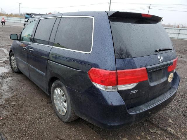 5FNRL38278B025402 - 2008 HONDA ODYSSEY LX BLUE photo 3