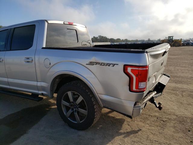 1FTEW1CGXHFB06077 - 2017 FORD F150 SUPER SILVER photo 9