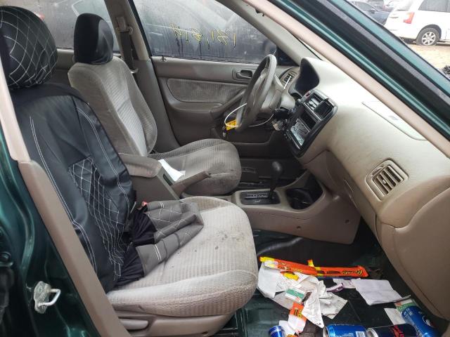 2HGEJ6613XH539483 - 1999 HONDA CIVIC BASE GREEN photo 5