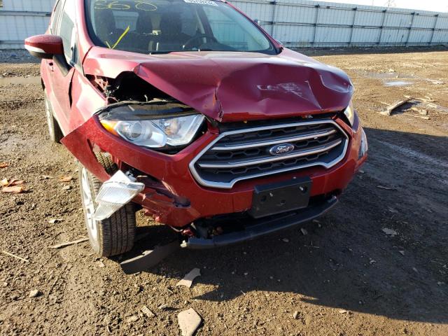 MAJ6S3GL7MC396394 - 2021 FORD ECOSPORT S RED photo 9