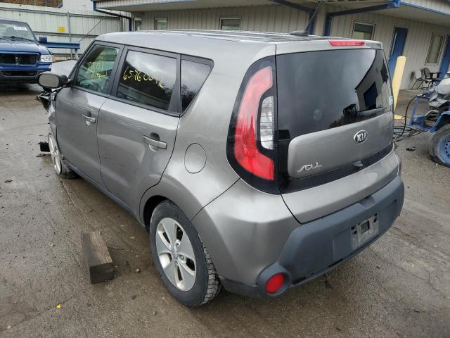 KNDJN2A26F7224505 - 2015 KIA SOUL GRAY photo 3