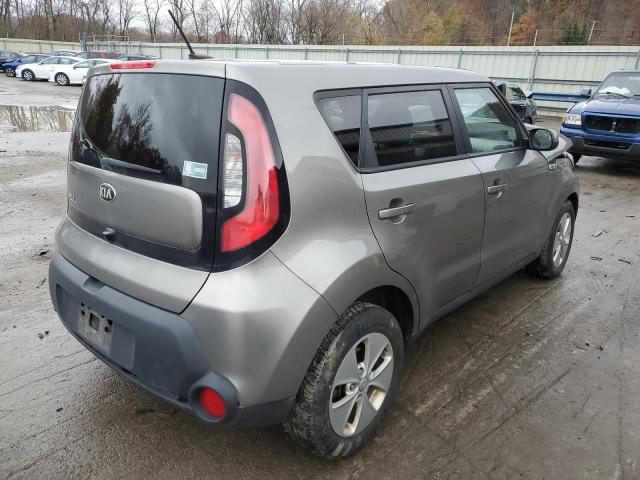 KNDJN2A26F7224505 - 2015 KIA SOUL GRAY photo 4