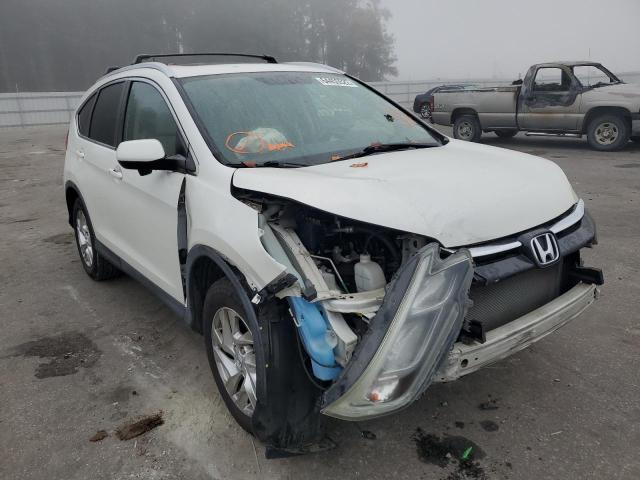 5J6RM4H73FL005506 - 2015 HONDA CR-V EXL WHITE photo 1