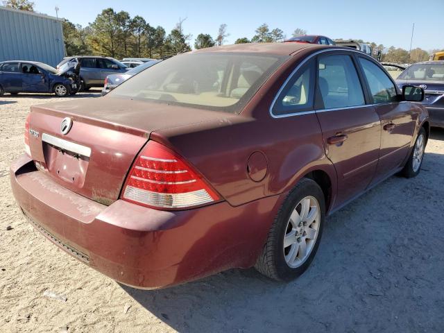 1MEFM401X6G609996 - 2006 MERCURY MONTEGO LU BURGUNDY photo 4