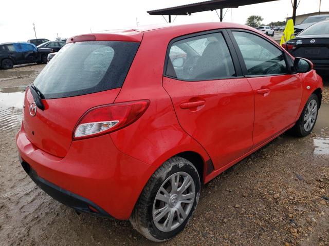 JM1DE1KY9C0136112 - 2012 MAZDA MAZDA2 RED photo 4