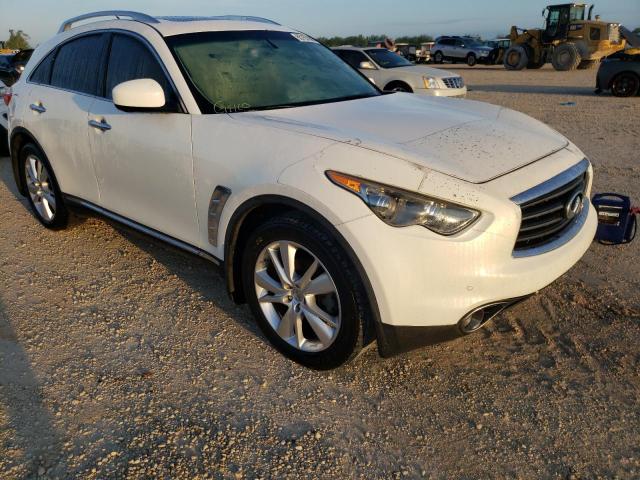 JN8CS1MU0DM140840 - 2013 INFINITI FX37 WHITE photo 1