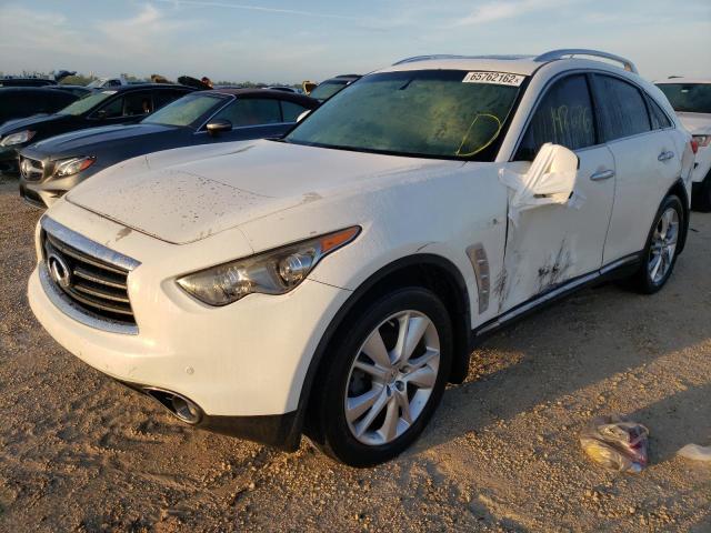 JN8CS1MU0DM140840 - 2013 INFINITI FX37 WHITE photo 2