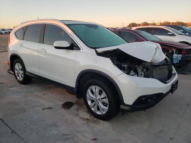 5J6RM4H72DL056203 - 2013 HONDA CR-V EXL WHITE photo 4