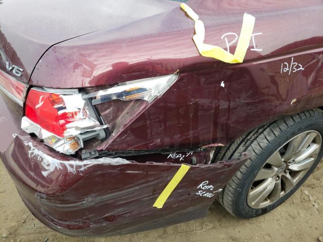 1HGCP3F89BA010225 - 2011 HONDA ACCORD EXL MAROON photo 9