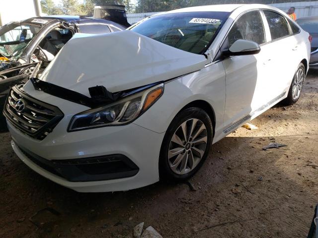 5NPE34AF4GH324587 - 2016 HYUNDAI SONATA SPO WHITE photo 2