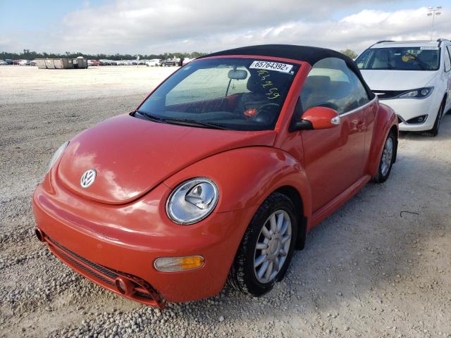 3VWCM31Y74M334467 - 2004 VOLKSWAGEN NEW BEETLE 橙色 照片 2