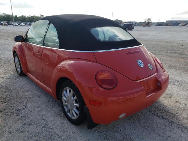 3VWCM31Y74M334467 - 2004 VOLKSWAGEN NEW BEETLE 橙色 照片 3