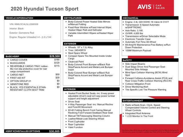 KM8J3CAL5LU268508 - 2020 HYUNDAI TUCSON LIM RED photo 10