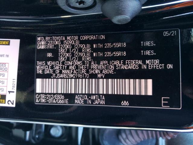 JTJSARBZ8M2****** - 2021 LEXUS NX 300 BAS 黑色 照片 10