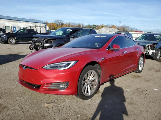 5YJSA1E28KF306759 - 2019 TESLA MODEL S Rojo foto 2