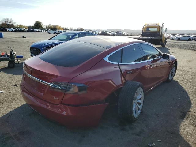 5YJSA1E28KF306759 - 2019 TESLA MODEL S Rojo foto 4