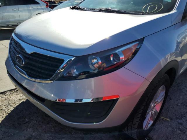 KNDPB3A23C7178197 - 2012 KIA SPORTAGE B SILVER photo 9