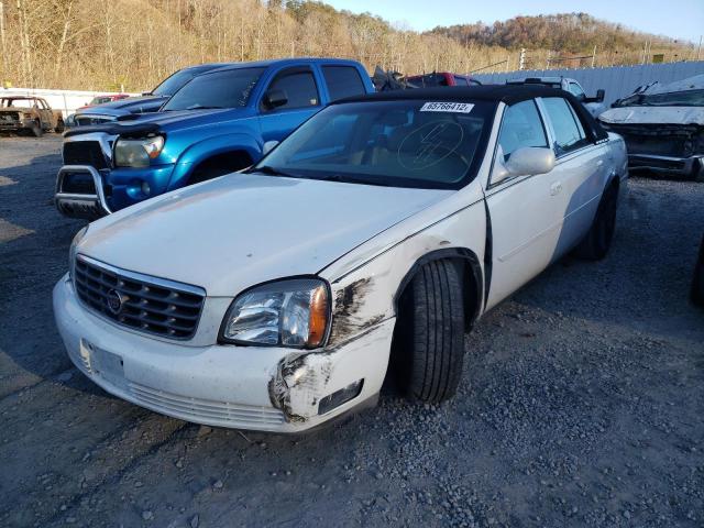 1G6KE57Y44U169636 - 2004 CADILLAC DEVILLE WHITE photo 2