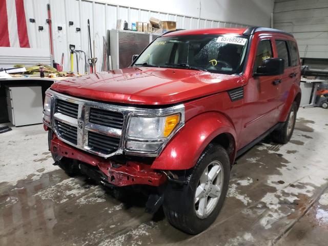 1D8GU28K97W661622 - 2007 DODGE NITRO SXT RED photo 2