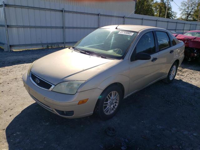 1FAFP34N46W103088 - 2006 FORD FOCUS ZX4 TAN photo 2